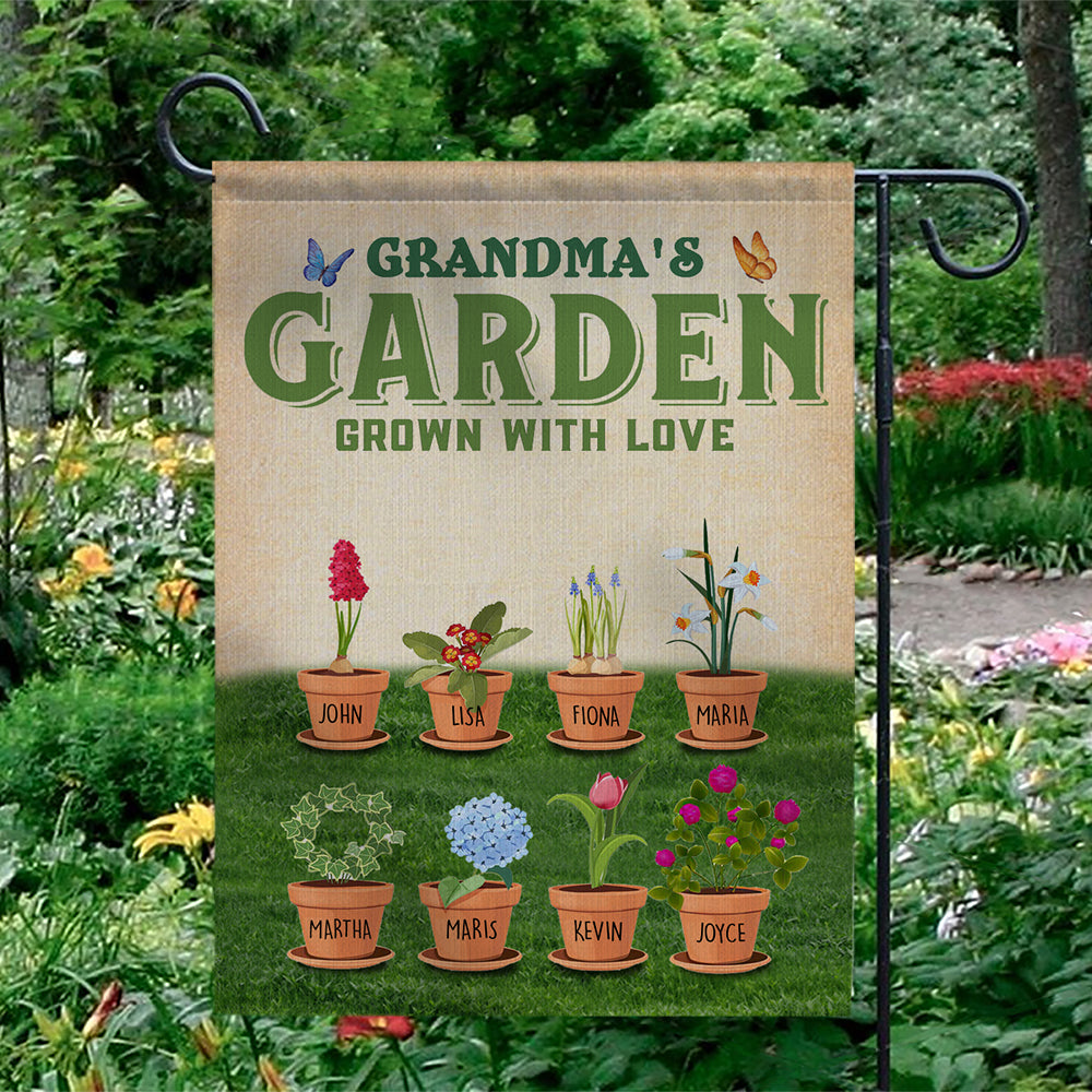 Grandma Garden of Love - Personalized Flag AD