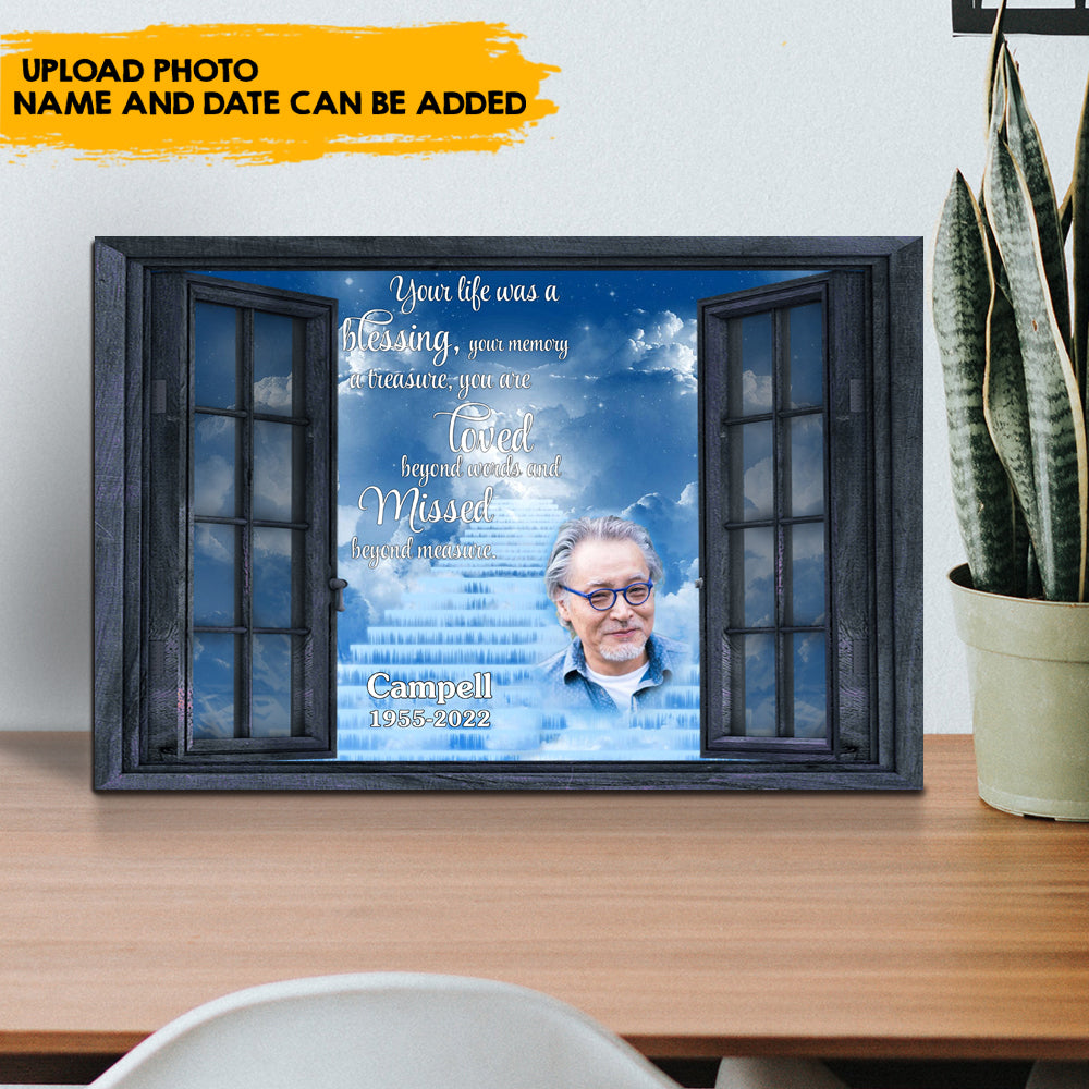 You Are Loved Beyond Words - Custom Memorial Canvas AK