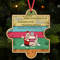Thumbnail for Personalized You Are My Missing Piece Besties Friends, Customized Holiday Ornament AE