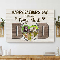 Thumbnail for Thank you Dog Dad - Personalized Pet Photo Canvas AK
