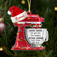 Thumbnail for Personalized Best Mom Ever Printed Acrylic Ornament, Christmas Gift For Cooking Lover AE