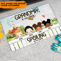 Thumbnail for Grandkids Spoiled Here, Gift For Mother's Day, Grandma - Customized Doormat AB