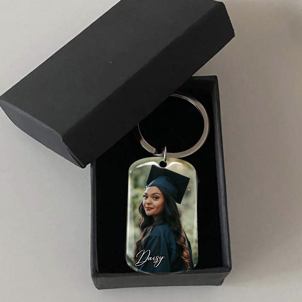 And Off Graduation Metal Keychain, Graduation Gift AA