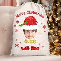 Thumbnail for Custom Face Photo Baby Claus Family Christmas Bag, Christmas Gift AB