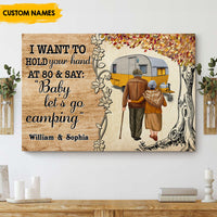 Thumbnail for I Want To Hold Your Hand At 80 Personalized Canvas AK