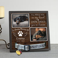 Thumbnail for Two Photos Pet memorial Pet Loss - Pet Collar Holder AA
