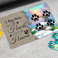 Thumbnail for A Little Bit Of Heaven - Personalized Doormat, Memorial Gift For Dog, Cat Lovers AB