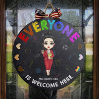 Thumbnail for Everyone Is Welcome Here Teacher Door Sign, Classroom Decor Z