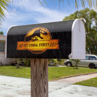 Thumbnail for Orange Dinosaur - Customized Address Mailbox Cover AF