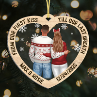 Thumbnail for From First Kiss Till Last Breath Personalized Love Couple Printed Acrylic Ornament AE