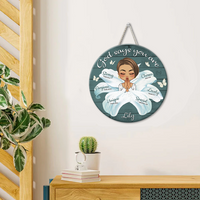 Thumbnail for Personalized God Say You Are Flower Girl Wood Sign, Gift For Friend Z