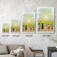 Thumbnail for They Still Talk About You Conversation - Canvas Print, Fluffy Dog & Cat Memorial Gifts AK