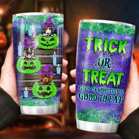 Thumbnail for Trick Or Treat Custom Halloween Dog Tumbler, DIY Gift For Dog Lovers AA