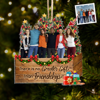 Thumbnail for Personalized Upload Photo There is No Greater Gift Than Friends Christmas Printed Acrylic Ornament AC