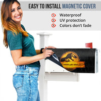 Thumbnail for Orange Dinosaur - Customized Address Mailbox Cover AF