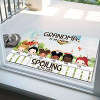 Thumbnail for Grandkids Spoiled Here, Gift For Mother's Day, Grandma - Customized Doormat AB