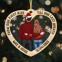 Thumbnail for From First Kiss Till Last Breath Personalized Love Couple Printed Acrylic Ornament AE