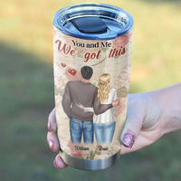 Thumbnail for Personalized The Day I Met You Love Letter Couple Tumbler, Valentine's Day Gift AA