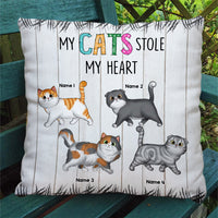 Thumbnail for Personalized Trouble Makers Cat Mom Pillow, Gift For Cat Lover AD