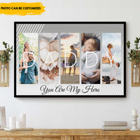 Thumbnail for Dad you are my hero - Personalized Canvas AK