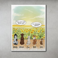 Thumbnail for They Still Talk About You Conversation - Canvas Print, Fluffy Dog & Cat Memorial Gifts AK