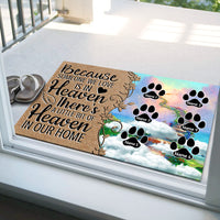 Thumbnail for A Little Bit Of Heaven - Personalized Doormat, Memorial Gift For Dog, Cat Lovers AB