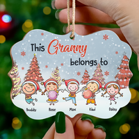 Thumbnail for Personalized Mom Grandma Belong To Kids Christmas Printed MDF Benelux Ornament AE