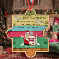 Thumbnail for Personalized You Are My Missing Piece Besties Friends, Customized Holiday Ornament AE