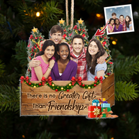 Thumbnail for Personalized Upload Photo There is No Greater Gift Than Friends Christmas Printed Acrylic Ornament AC