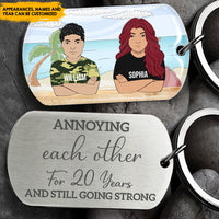 Thumbnail for Annoying Each Other Personalized Metal Keychain AA