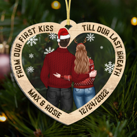 Thumbnail for From First Kiss Till Last Breath Personalized Love Couple Printed Acrylic Ornament AE