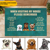 Thumbnail for They Like Me More Than They Like Humans - Customized Doormat AB