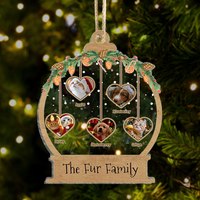 Thumbnail for Upload Photo Heart Personalized Christmas Gift For Family Friends Printed Acrylic Ornament, Customized Holiday Ornament AE