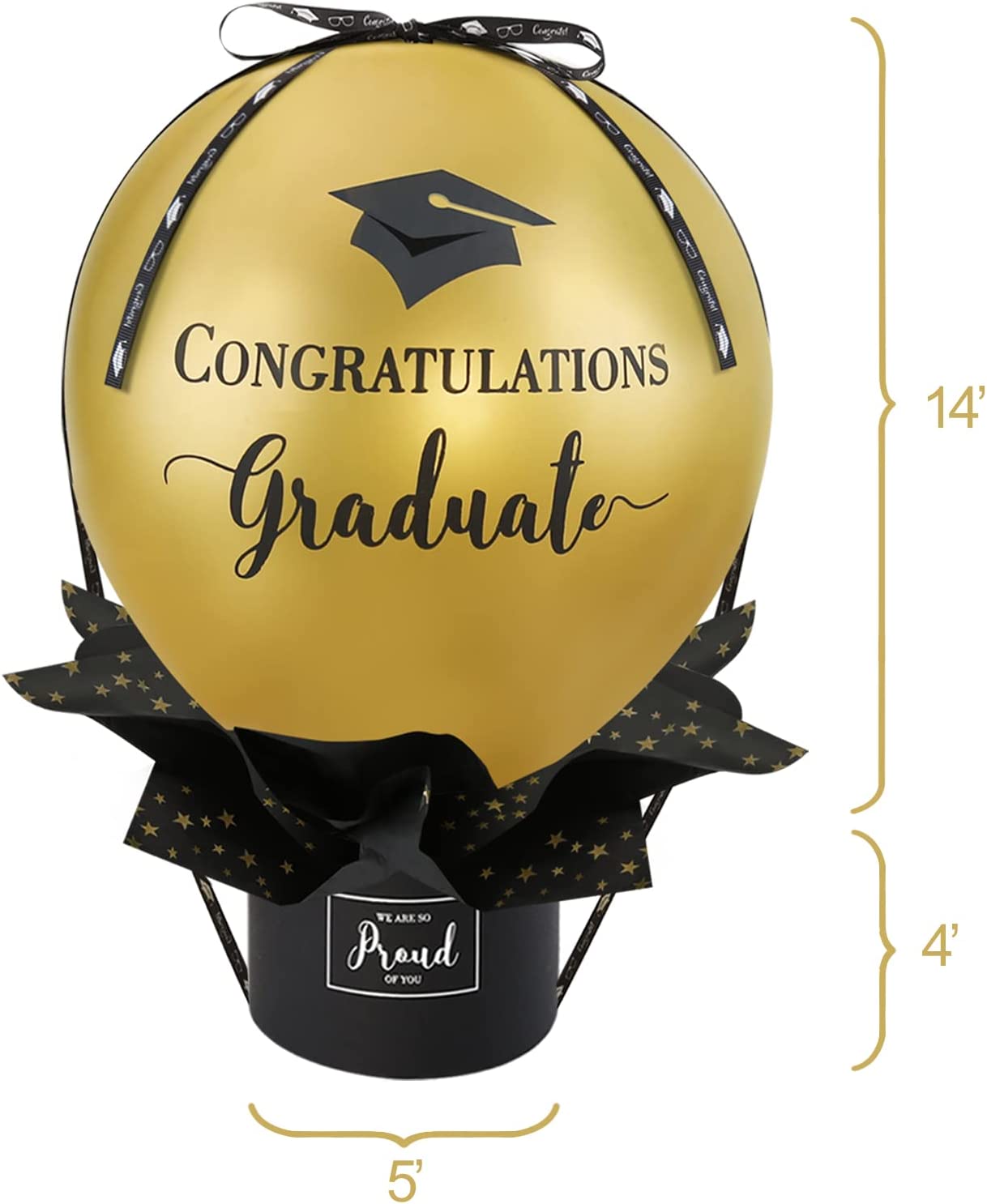 Surprise Cash Box, 2024 Graduation Gifts - Pull Money Balloon Box for Cash FC