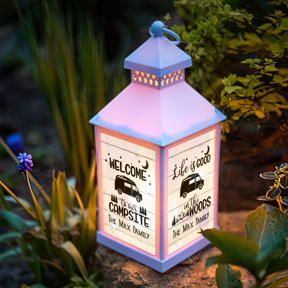 Custom Making Memories One Campsite Camping Lantern II, Gift For Camper FC