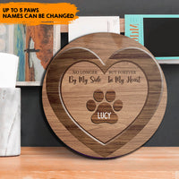 Thumbnail for Forever In Our Heart - Personalized Round Wooden Door Sign Z