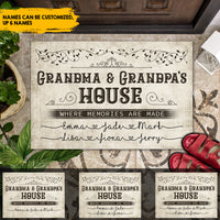 Thumbnail for Grandma & Grandpa House Where Memories Are Made - Personalized Doormat AB