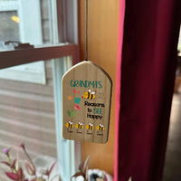 Thumbnail for Personalized Reason To Bee Happy Wind Chime Mom Grandma, Gift For Grandma AZ