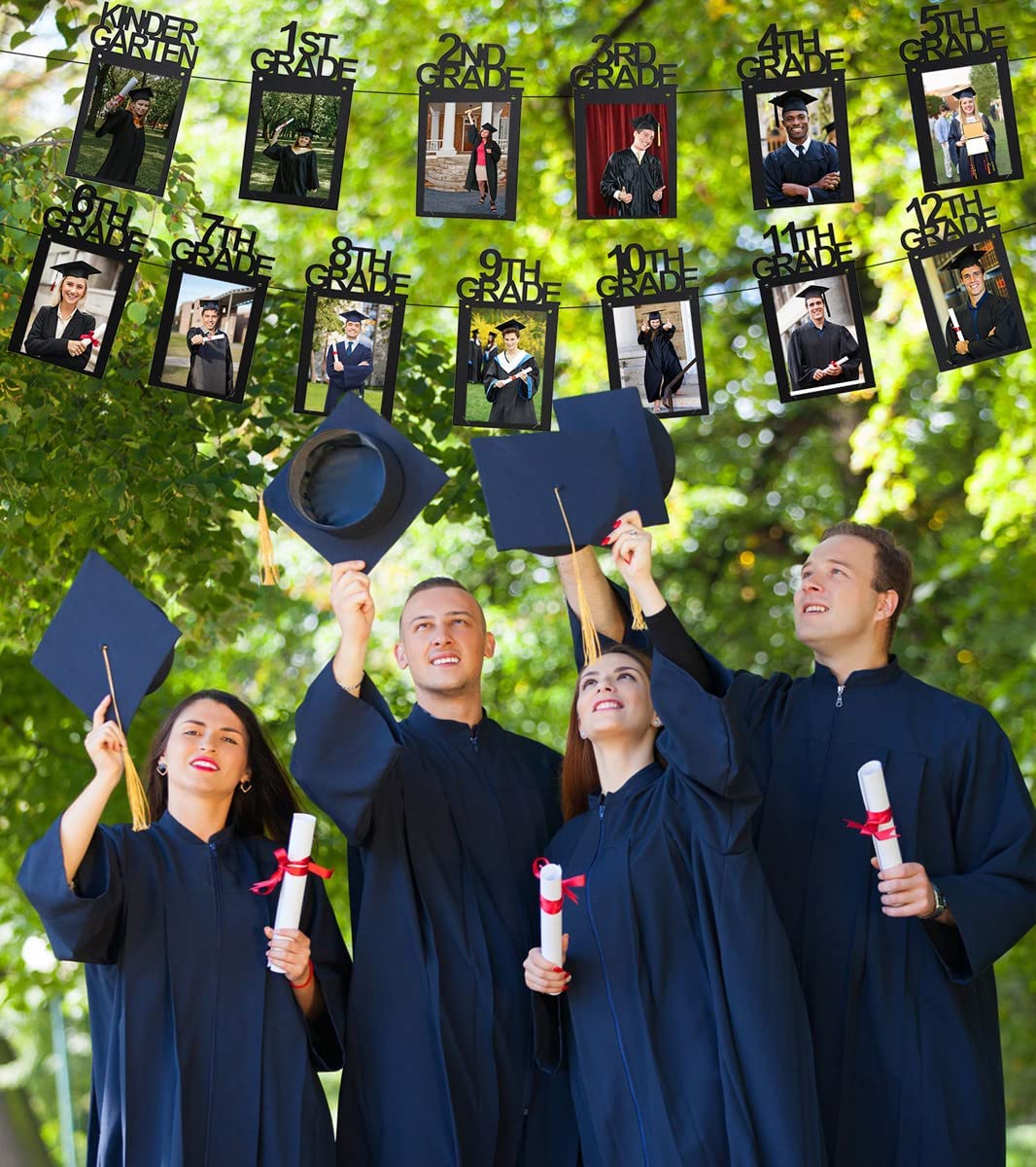 Graduation Photo Banner for 2025 Party Decorations,K-12 School Pictures FC