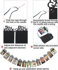 Thumbnail for Graduation Photo Banner for 2025 Party Decorations,K-12 School Pictures FC