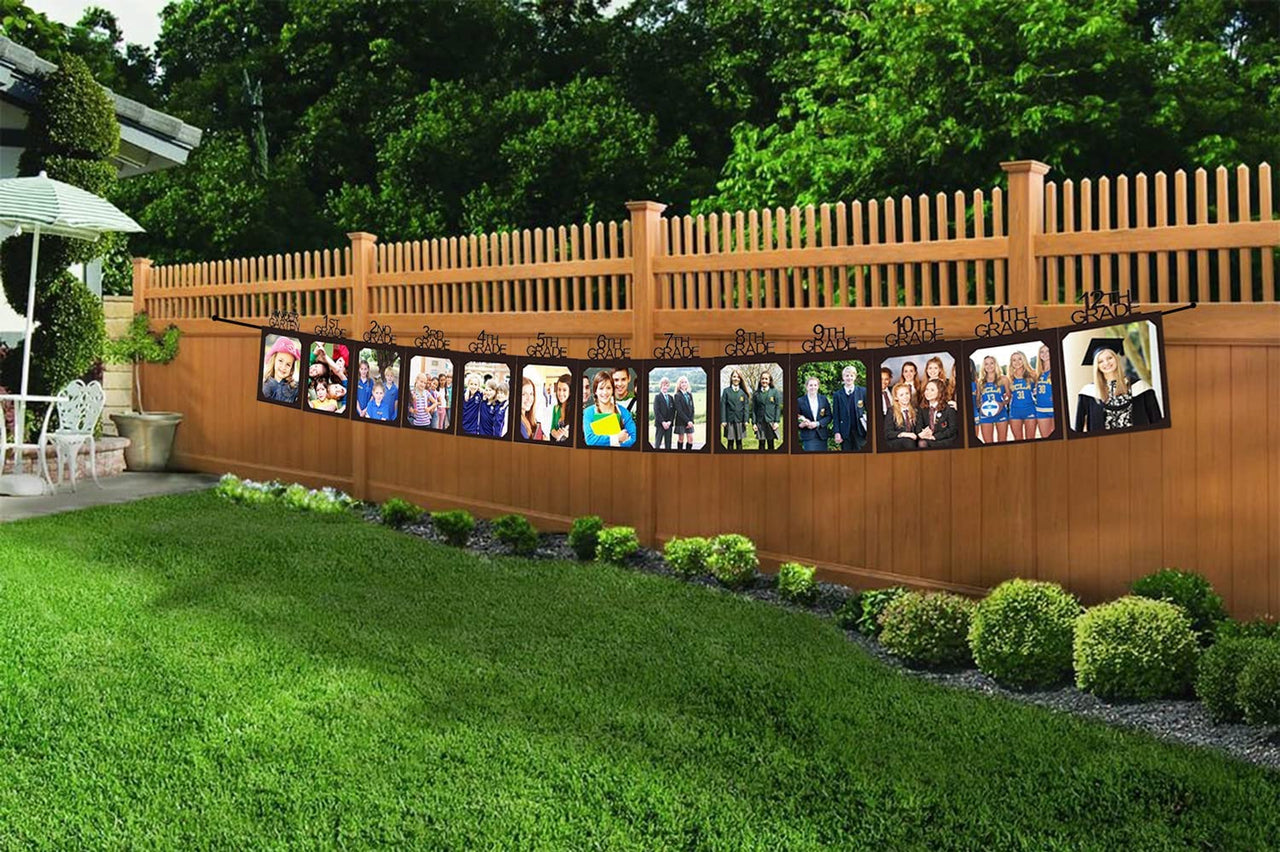 Graduation Photo Banner for 2025 Party Decorations,K-12 School Pictures FC
