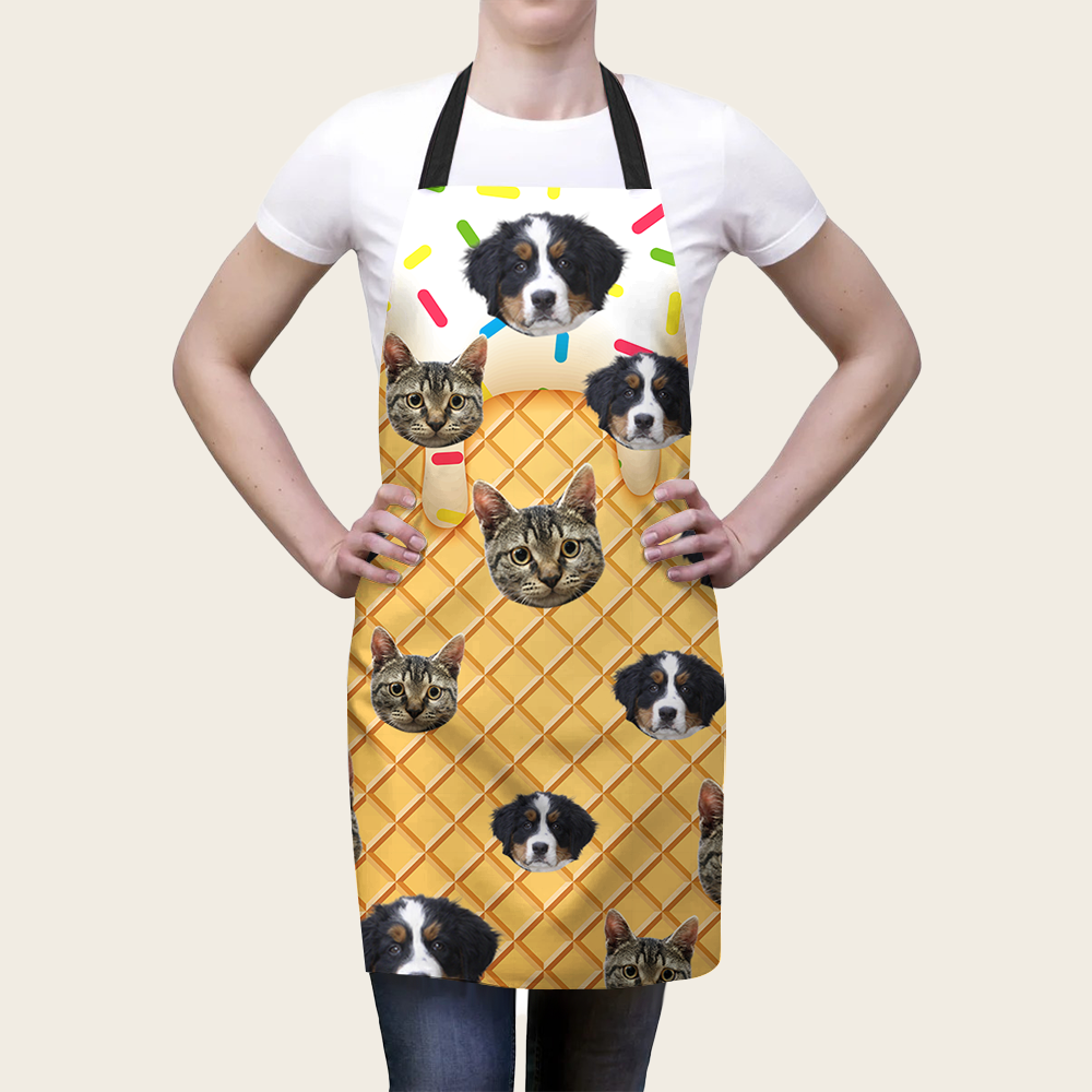 Custom Food Is Everything Photo Apron, Pet Lover Gift AI