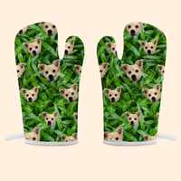 Thumbnail for Custom Food Is Everything Photo Oven Mitts & Potholder, Pet Lover Gift AI