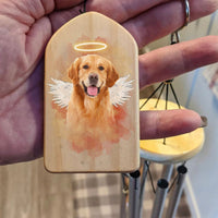 Thumbnail for Custom Angel Dog Cat With Wings Memorial Wind Chime, Memorial Gift AZ