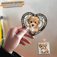 Thumbnail for Custom You Were My Favorite Hello And My Hardest Goodbye Magnets, Fridge Magnet, Pet Memorial Gift JonxiFon