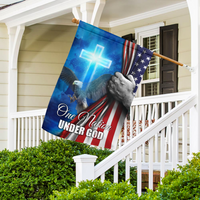 Thumbnail for One Nation Under God American Christian Cross Flag AD