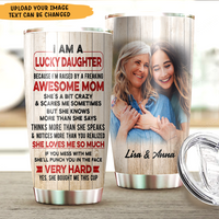 Thumbnail for Lucky Son/Daughter Of An Awesome Mom/Dad Family Tumbler AA