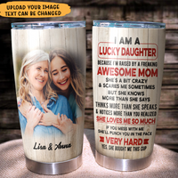Thumbnail for Lucky Son/Daughter Of An Awesome Mom/Dad Family Tumbler AA