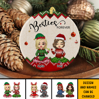 Thumbnail for We Are Besties Forever And Always Personalized Ornament, Customized Holiday Ornament AE