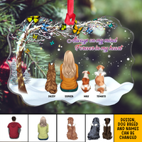 Thumbnail for Personalized Family Members Mom Dad Butterfly Acrylic Ornament, Customized Holiday Ornament AE